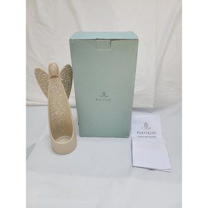 PartyLite SERENITY ANGEL P9629 Tealight Candle Holder 9 1/8" Tall - Creamy White